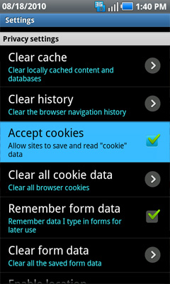 Accept cookies