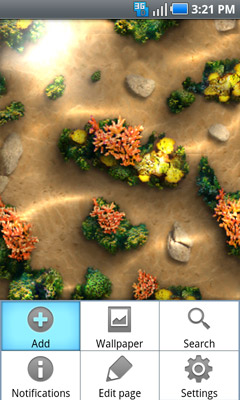 Home screen Add