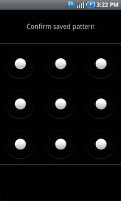 Confirm pattern