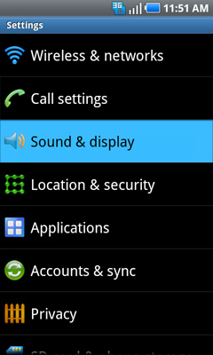 Sound & display