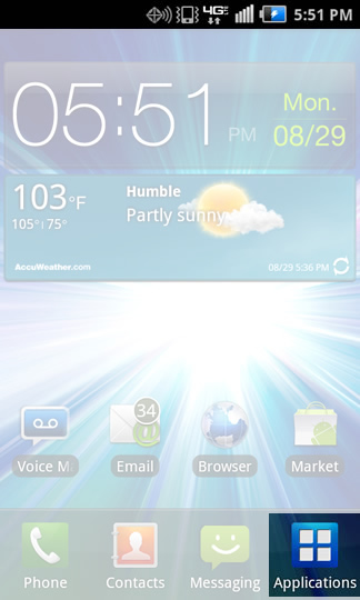Home screen Applications