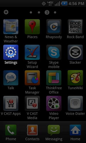 Applications with Settings