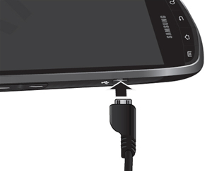 Connect device to computer with USB