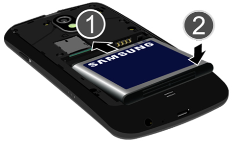 Insert battery