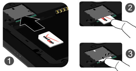 Insert SIM card