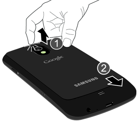 Remove battery cover