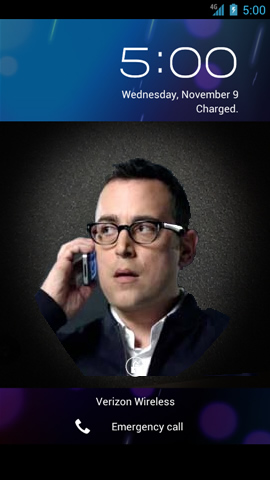 Face unlock screen