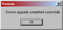 Software upgrade complete