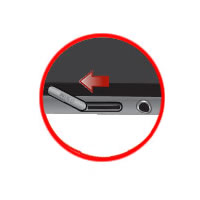 Open SIM card door