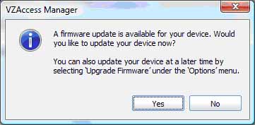 Firmware update available