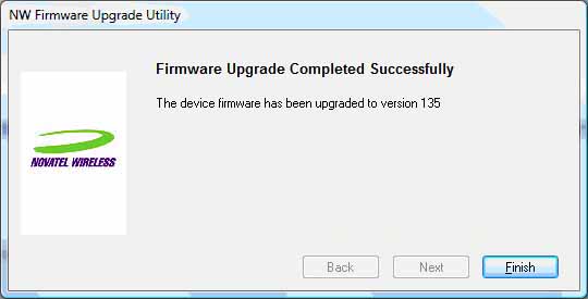 Frimware update complete