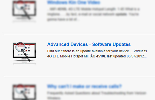 Search results, Advanced Devices - Softwre Updates