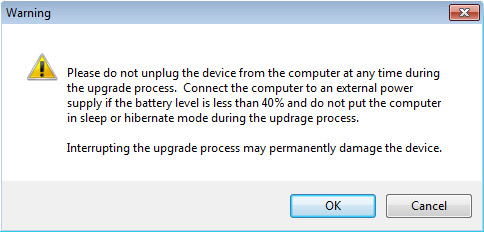 Warning, OK